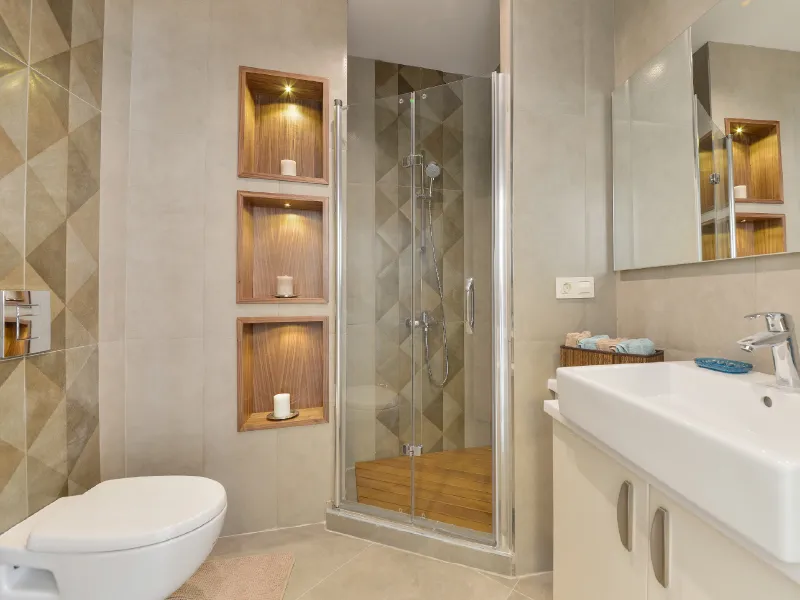 Banyo, duşakabin ve gömme niş aydınlatması