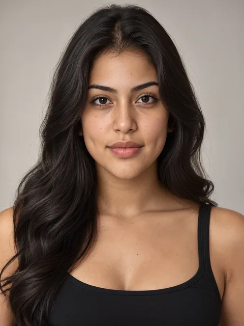 Daniela — yapay zekâ ile üretilmiş Latin kadın model portresi