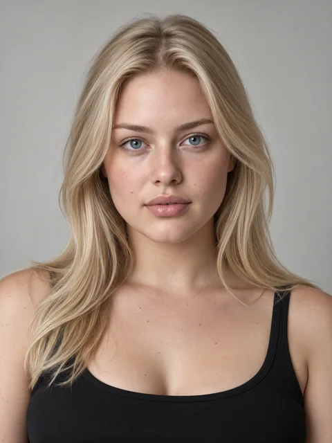 Annika — yapay zekâ ile üretilmiş Nordic kadın model portresi