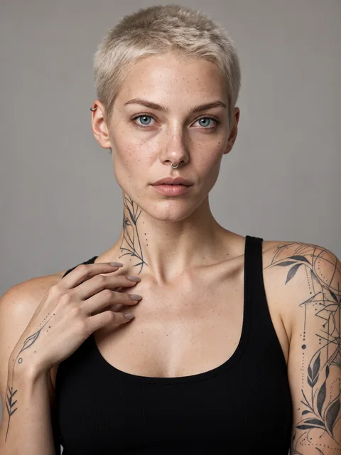 Lena — yapay zekâ ile üretilmiş Nordic kadın model portresi